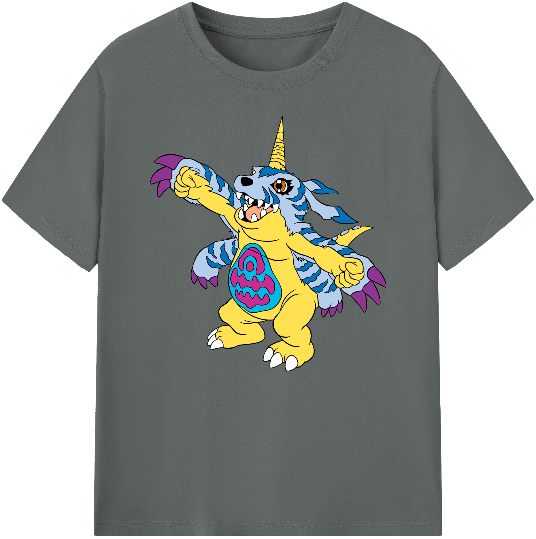 （画像用） Digimon デジタルモンスター/デジモン 綿100％ メンズ半袖Tシャツ｜肌触りやわらか＆通気性